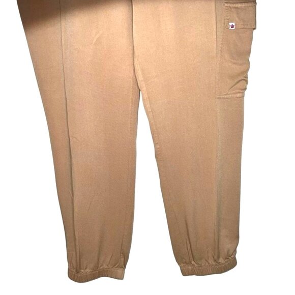 Juicy Couture Womens Cargo Jogger Pants XXL Beige Rayon Relaxed Style - Picture 5 of 9